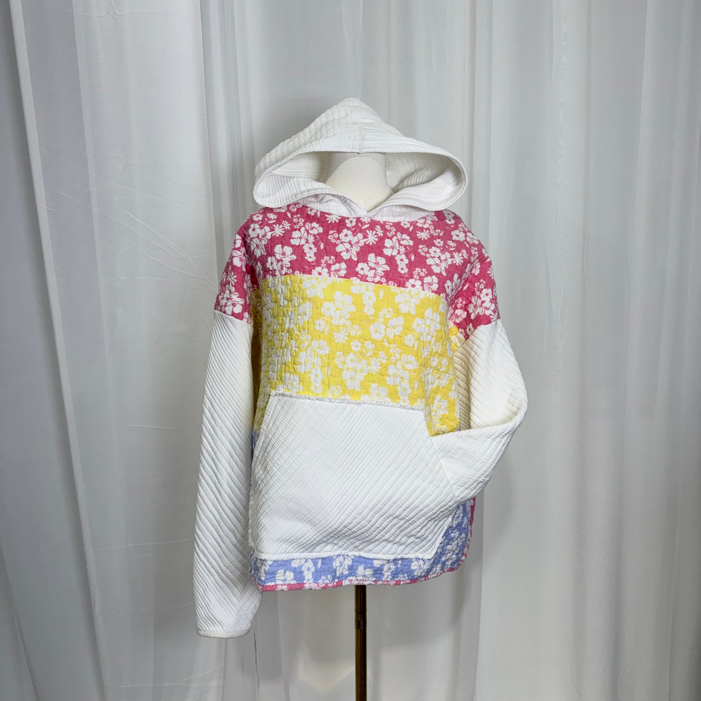 Flowers Jersey Quiltoodie (M)