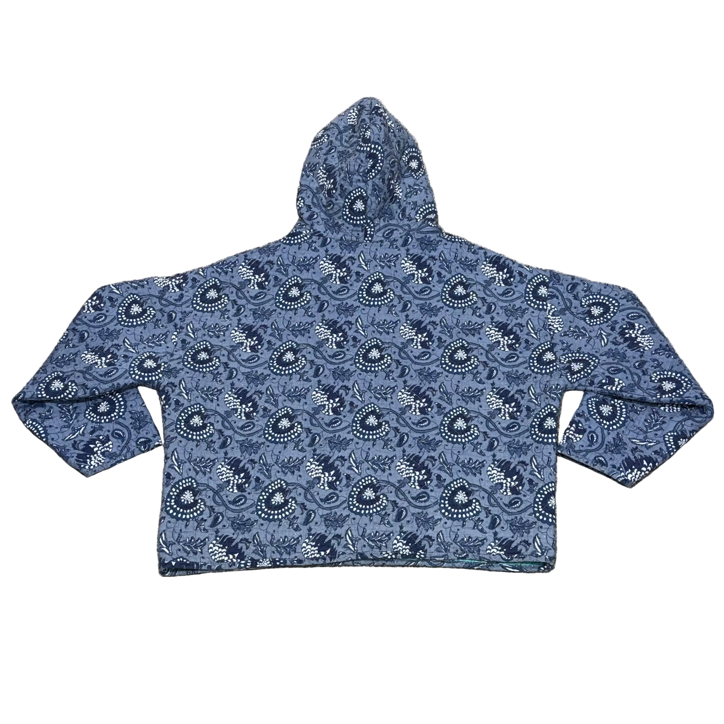 Blue Paisley Quiltoodie (XL)