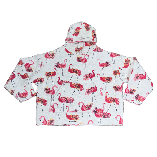 Pink Flamingos Quiltoodie (XL)