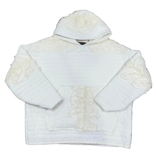 White Fluff Quiltoodie (M)